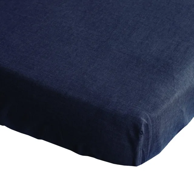 BINK Bedding Hoeslaken Bo Jeans 70 x 150 cm Jeansblauw