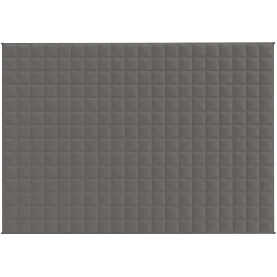 vidaXL Verzwaringsdeken 137x200 cm 6 kg stof grijs
