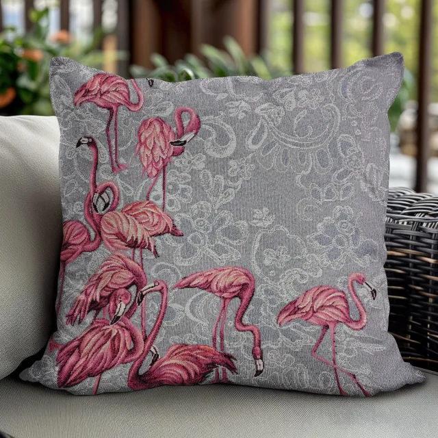 Jedeka Gobelin Kussensloop - 45x45 cm - Vlaming Patroon Multicolor