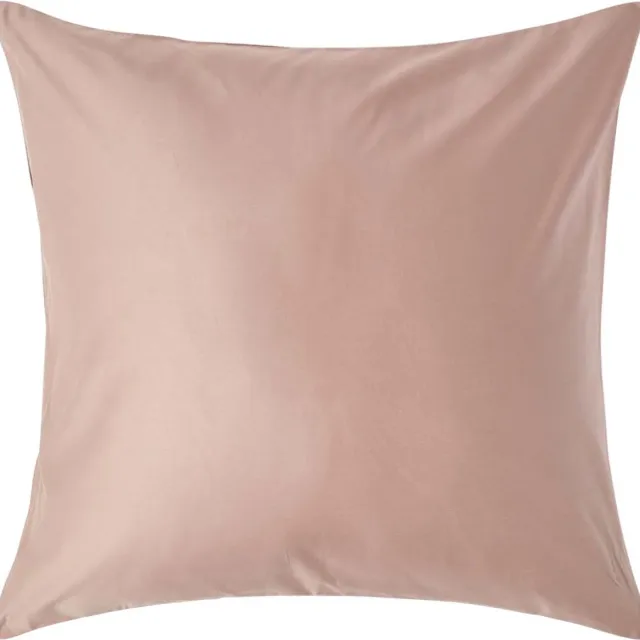 Homescapes Luxe Satijn Kussensloop 60x60 cm – Beige – 100% Egyptisch Katoen – Draaddichtheid 1000