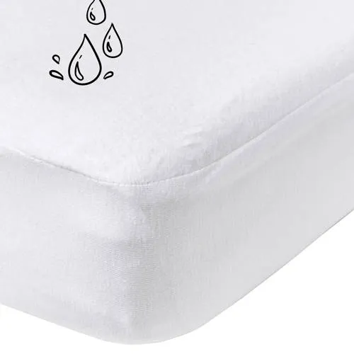Meyco katoenen molton waterdicht hoeslaken wit