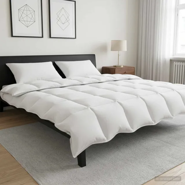 vidaXL Dekbedset 3 st 200 x 220 cm Alle seizoenen 250 gsm dekbed Wit