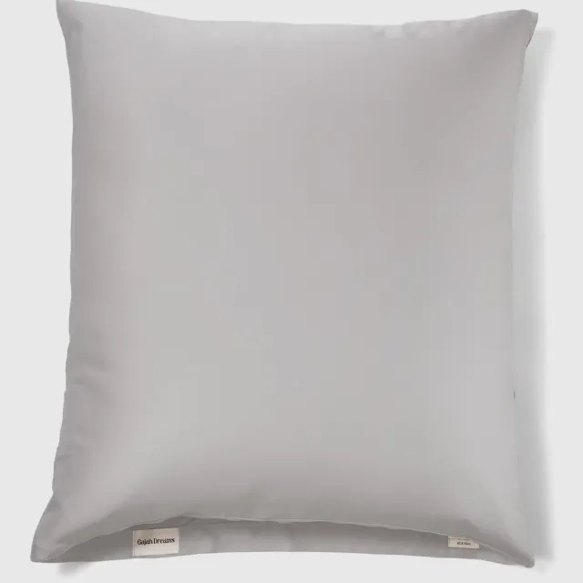 Gajah Dreams Bamboe Lyocell kussensloop met Zilver ion technologie (AG+) - 50cm bij 60cm - satijnen kussensloop - zijden kussensloop - Grijs