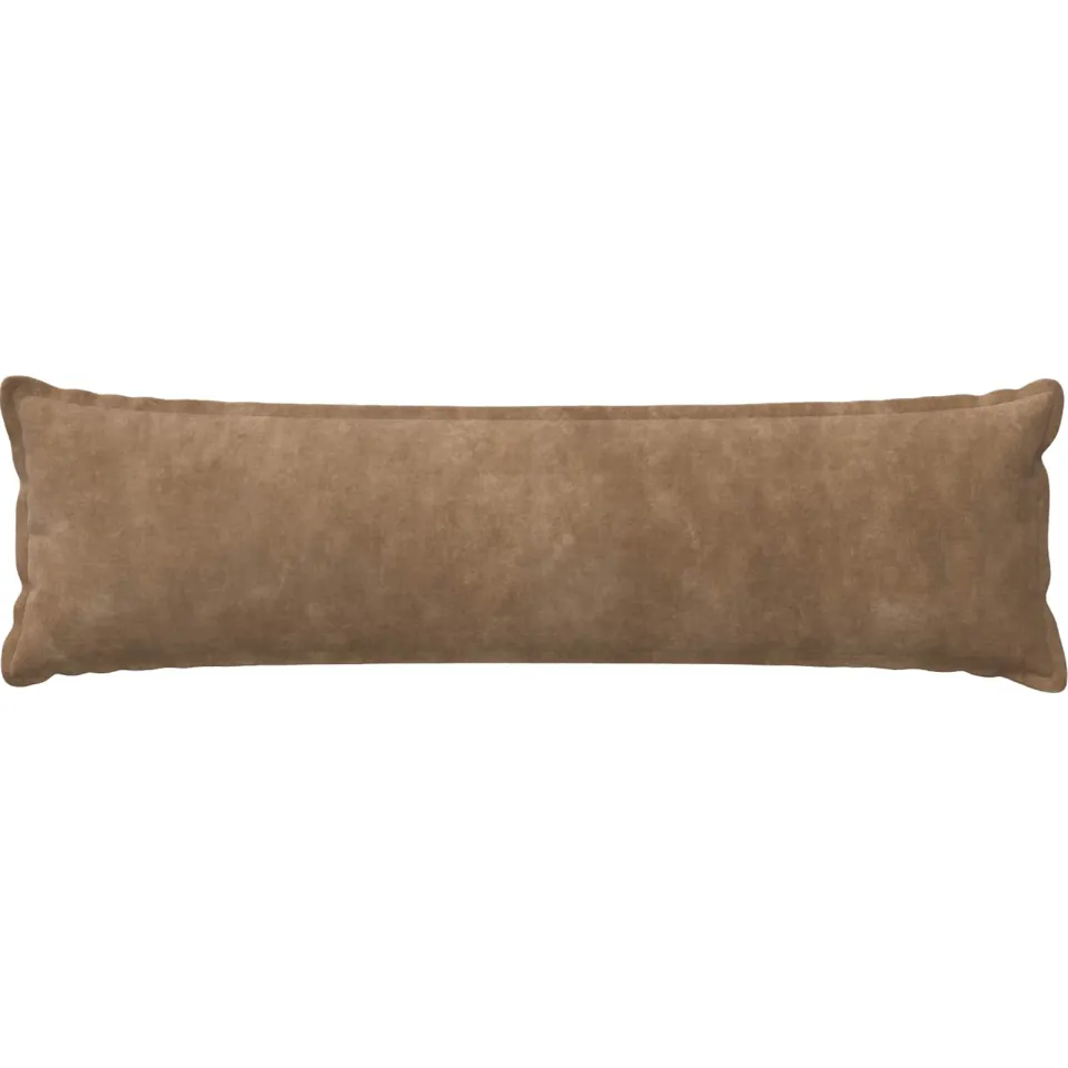 vidaXL Kussensloop HOUTEN Taupe 40 x 145 cm Microfiber Fleece, foto 2