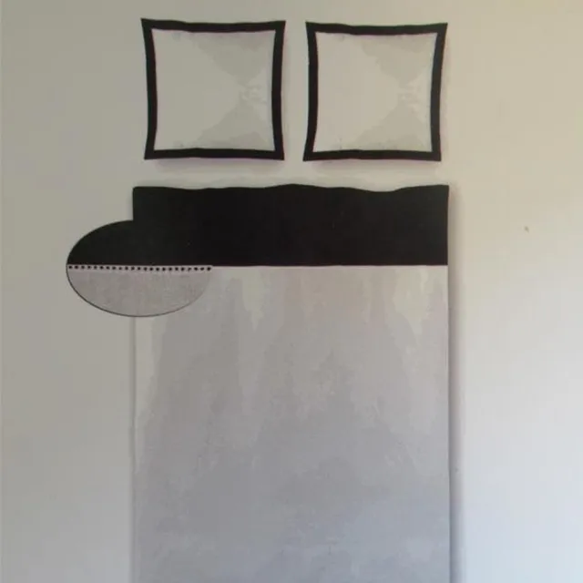 Brighton Ajour Dekbedovertrek - Eenpersoons - 140x200/220 cm - Zwart/Wit