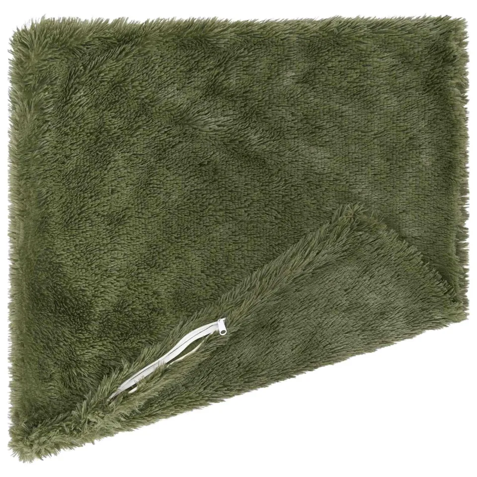 vidaXL Kussensloop 2 st HEERLEN Groen 35 x 35 cm PV Fleece