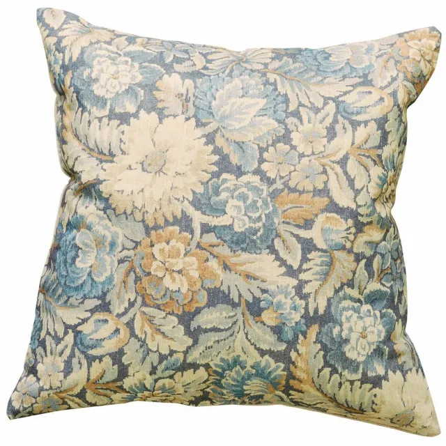 Loberon Kussenhoes Lumielle blauw/beige