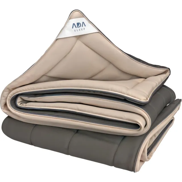 Ada Sleep® Ada Sleep dekbed - 140x200 cm - bruin/beige - all year - enkel - wasbaar - anti allergie - dekbed zonder overtrek - zomerdekbed & winterdekbed