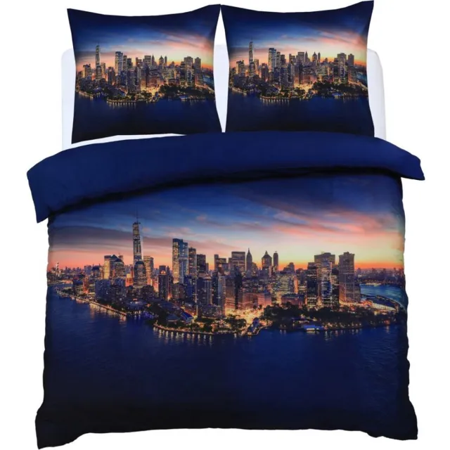 Home bedding Dekbedovertrek Set-New York -Tweepersoons-200x200/220-cm + 2 kussenslopen 60x70cm-Multi kleuren