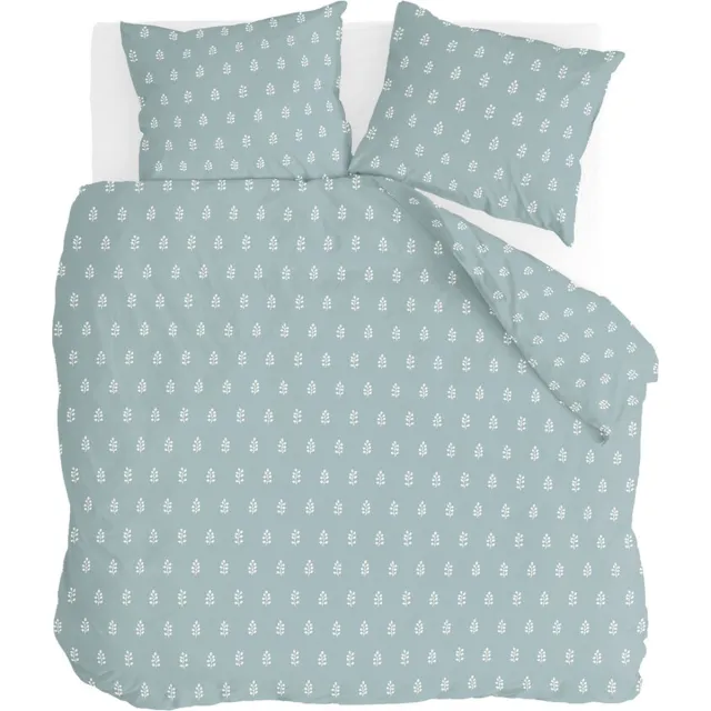 Walra Dekbedovertrek Remade Lucky Leaves - 200x220 - 100% katoen - Zeeblauw