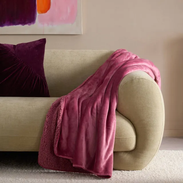 NOUS Living Bidar plaid roze, foto 2