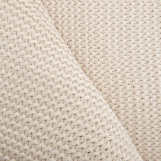 Homla Deken | CHENNIE | chenille ecru | Afmetingen: 130x170cm | 856230