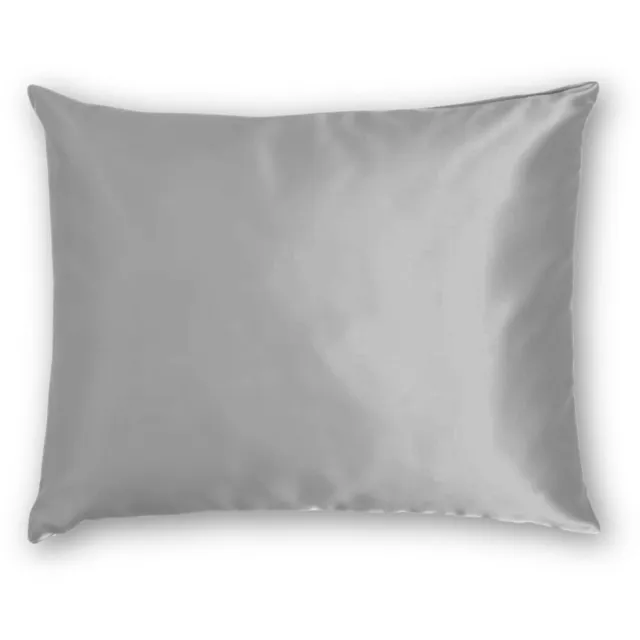 Silk Heaven Zijden kussensloop 60x70cm Licht Grijs Hotelsluiting 19 Momme - Kussensloop set - Luxe Silk Kussensloop 100% moerbei zijde - Zijde kussensloop - Silk Heaven - 60x70cm / Hotelsluiting Lichtgrijs