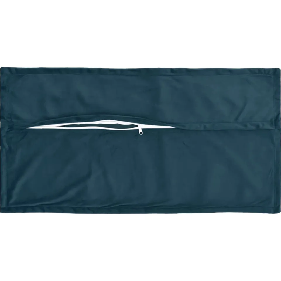 vidaXL Kussensloop 12 st HOUTEN Blauw 40 x 80 cm fluweel, foto 4