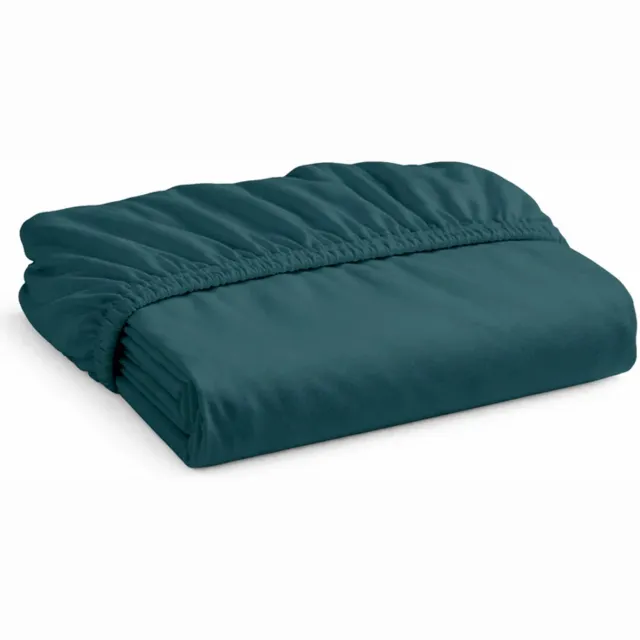 decoware Hoeslaken Jersey - Petrol - Katoen - Elastisch - 140x200 cm - Geschikt voor matrassen tot 25 cm