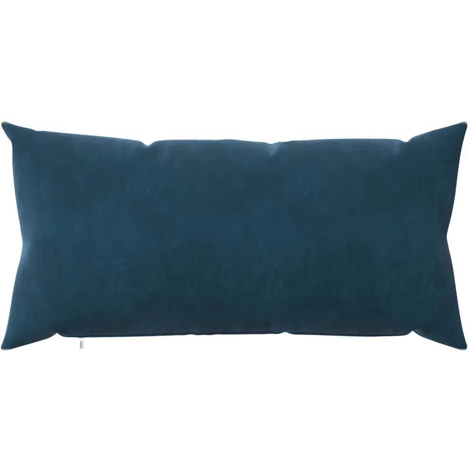 vidaXL Kussensloop 2 st HEERLEN Blauw 40 x 80 cm fluweel, foto 2