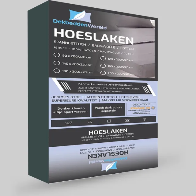 dekbeddenwereld Jersey Stretch Hoeslaken - Extra Stretch Jersey Hoeslaken voor Matrassen – Premium Zacht, Ademend en Duurzaam met Elastiek Rondom voor een Veilige, Kreukvrije Pasvorm en Dagelijks Slaapcomfort - groen - 200 cm x 200 cm