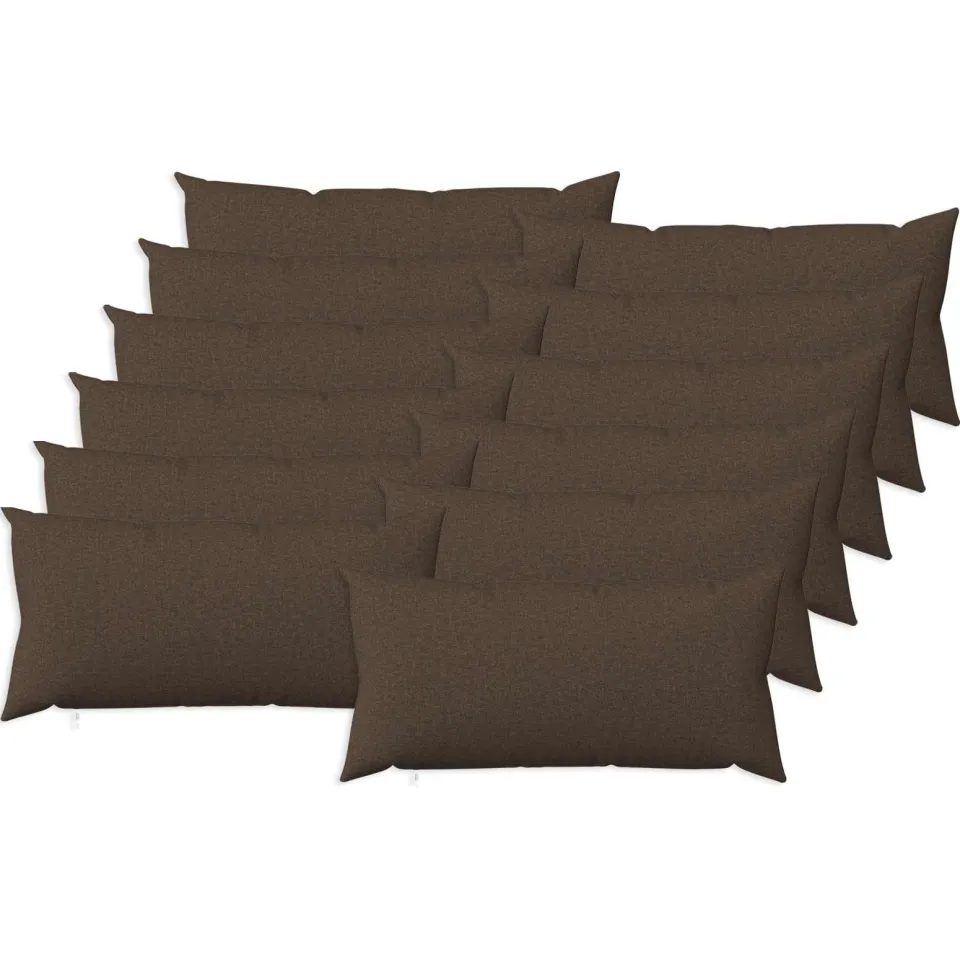 vidaXL Kussensloop 12 st HEERLEN Taupe 40 x 80 cm Stof, foto 3