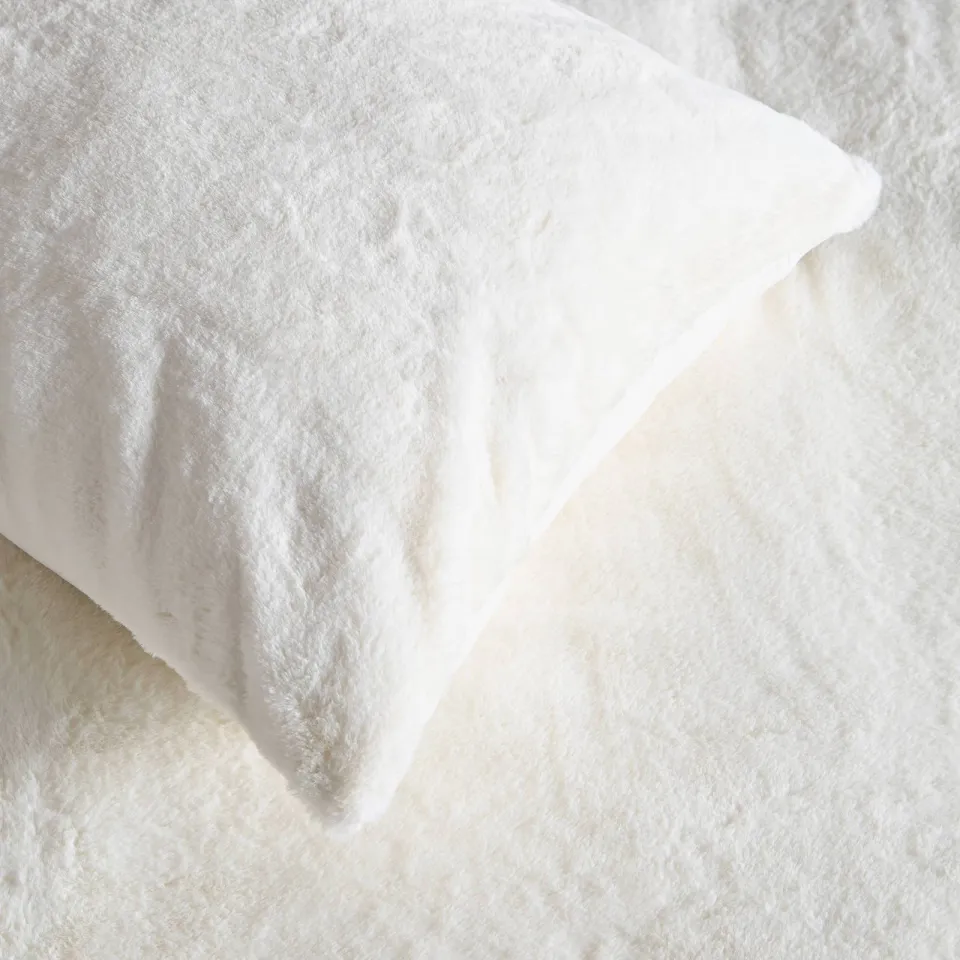 NOUS Living Fur kussensloop offwhite