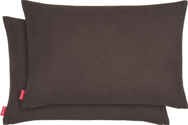 Blumtal Chenille Kussenslopen - Set van 2 - Zacht en met Blinde Rits - Kussenhoes 40 x 60, Donkerbruin