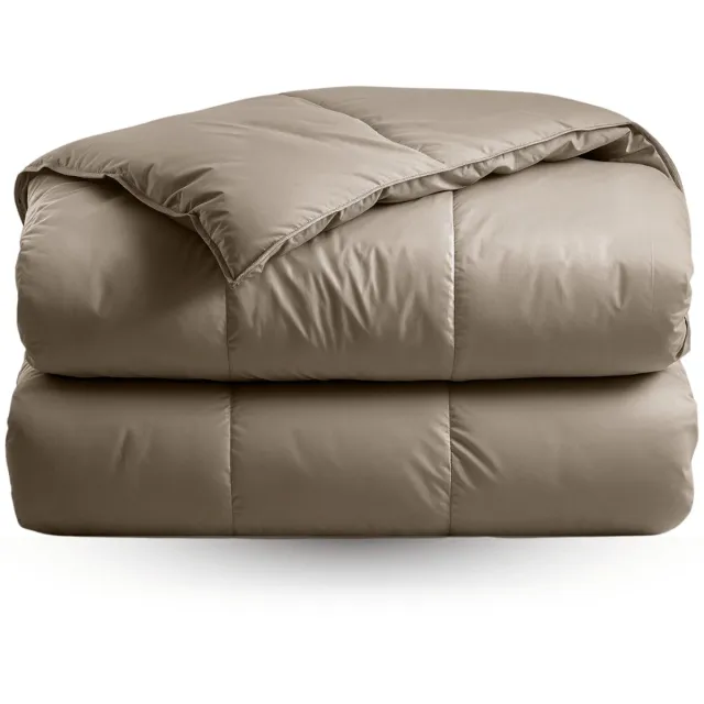 Zelesta Deluxe Uni Satijnkatoen Dekbed - Walnootbruin 160x220cm