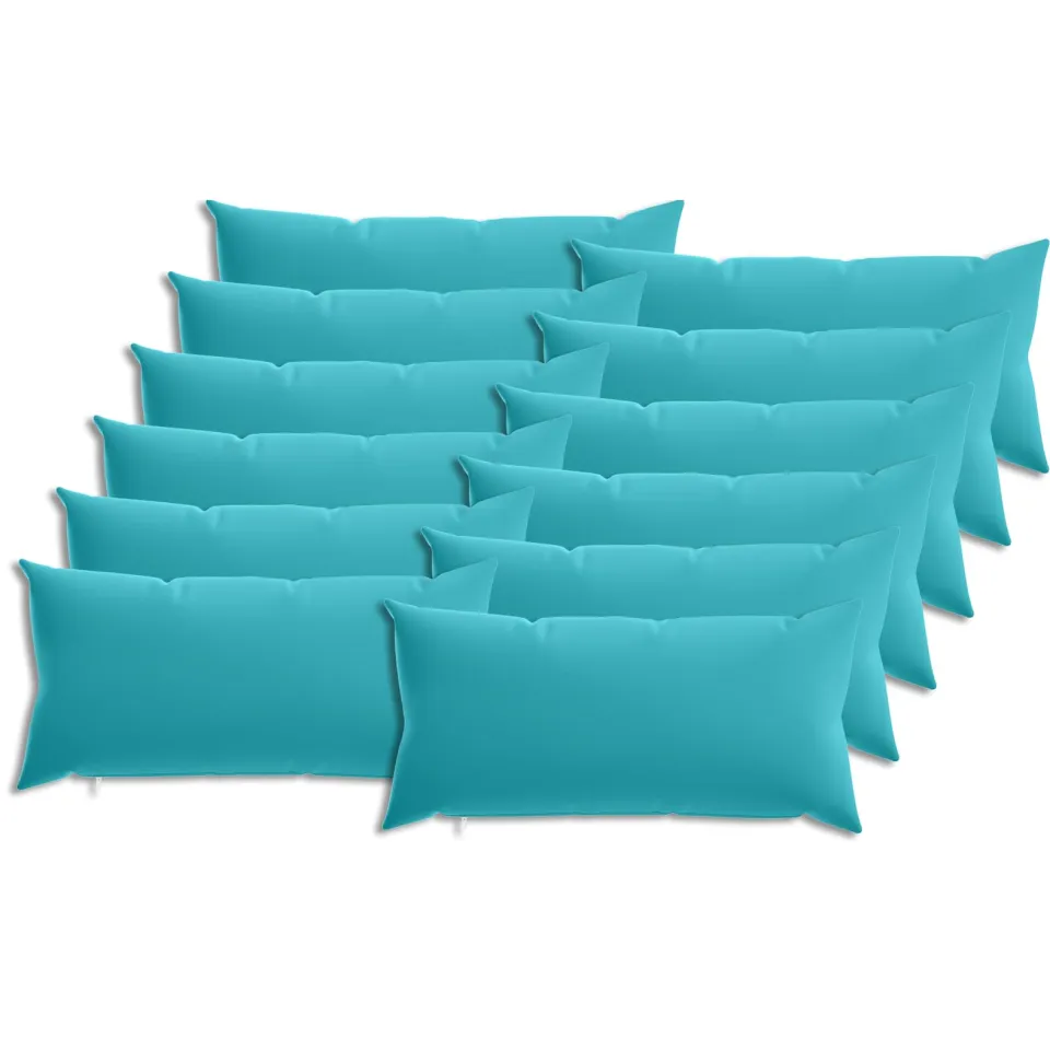 vidaXL Kussensloop 12 st HEERLEN Turquoise 40 x 80 cm Polyester, foto 3