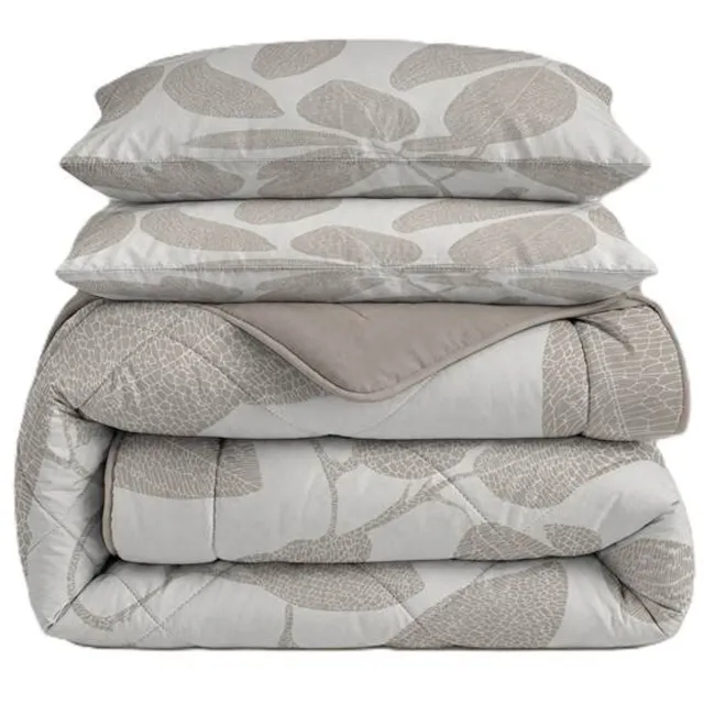 Vellora Capri wasbaar dekbed - Tweepersoons - 200x220 cm - Grijs