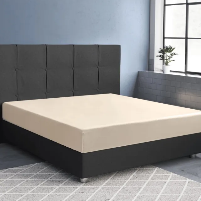 Zelesta Primaviera Satijnen Deluxe Hoeslaken Zand