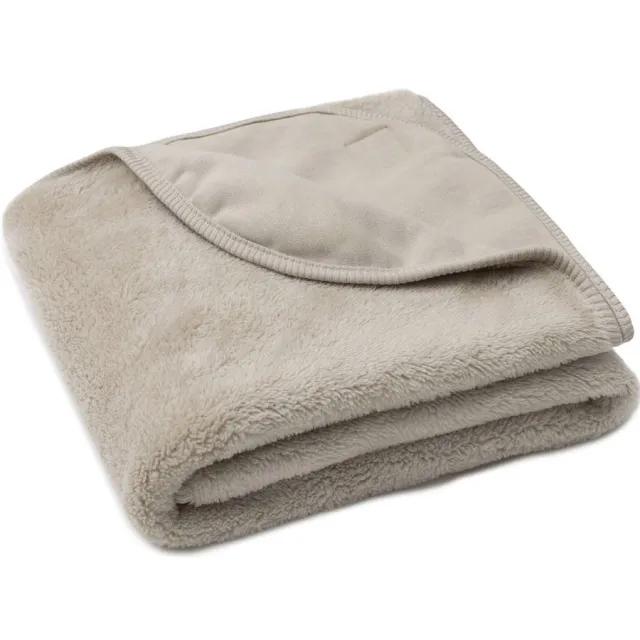 Jollein wiegdeken Basic Jersey/Sherpa Warm Sand beige