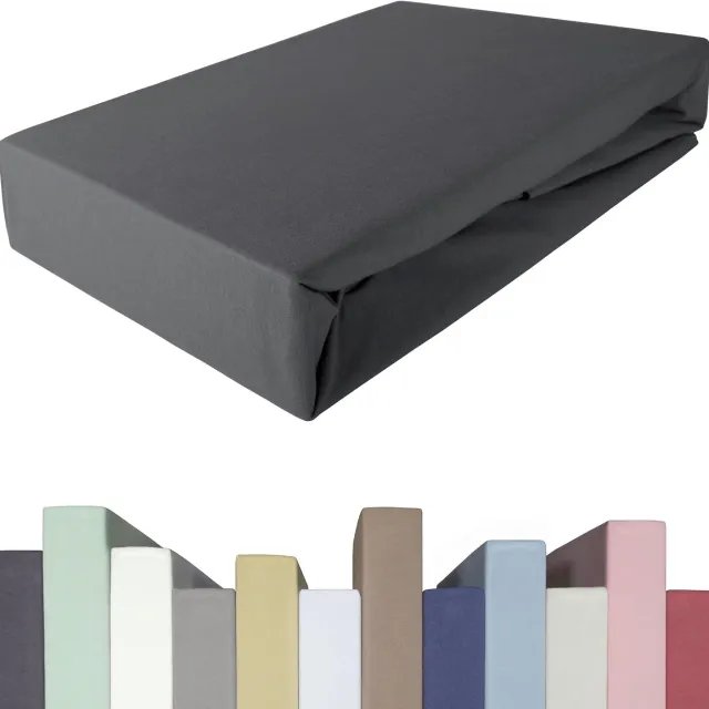 QEVA Matrasovertrek 90x200 - Matrashoes - Matrasbeschermer - Grafiet - 90cm x 200cm x 220cm