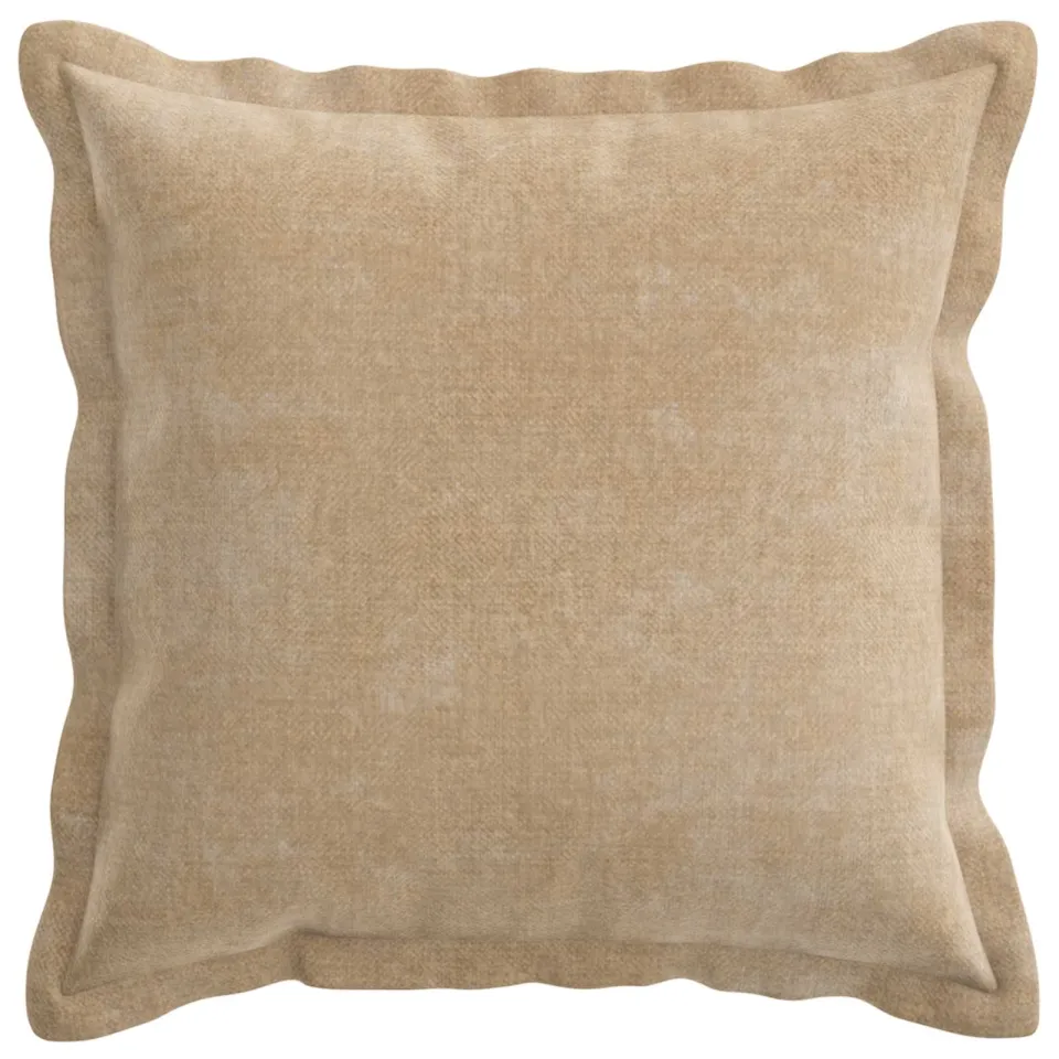 vidaXL Kussensloop 2 st HOUTEN Taupe 50 x 50 cm Chenille Stof, foto 2