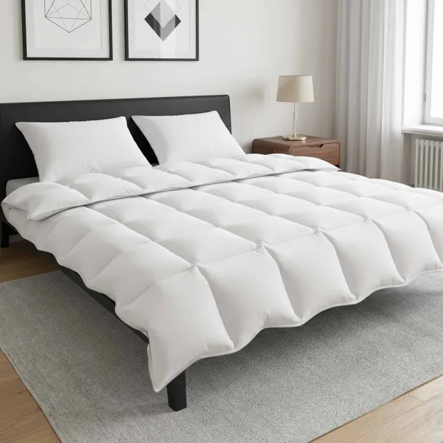 vidaXL Dekbedset 200 x 240 cm Winter Wit