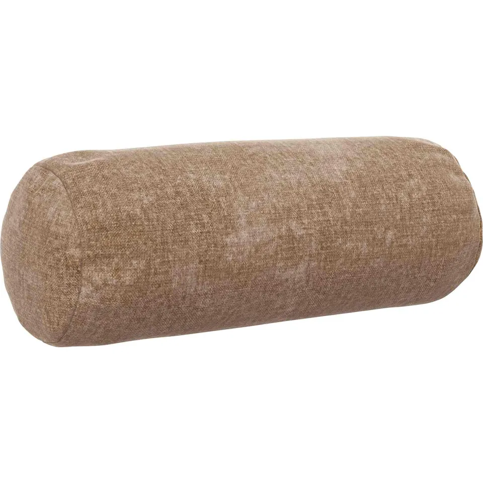 vidaXL Kussensloop 6 st HEERLEN Bruin Dia. 15 x 40 cm Chenille Stof