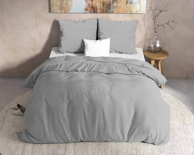 Dreamhouse Sleeptime Flanel Mendez Dekbedovertrek - Tweepersoons - 200X200/220 + 2 x kussenslopen 60x70 - Grijs