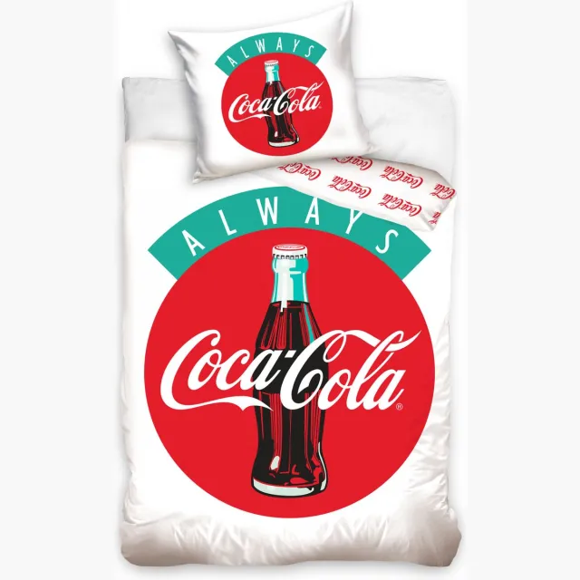 Coca-Cola Coca Cola Dekbedovertrek Always - Eenpersoons - 140x200 cm - Multi Multi Colour