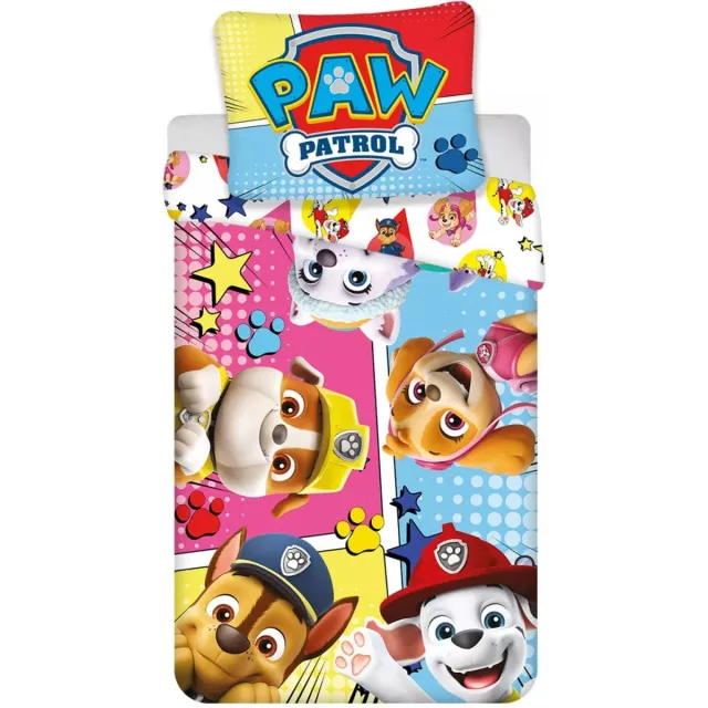 PAW Patrol Dekbedovertrek Comic - 100 x 135 cm - Kinderen multicolor
