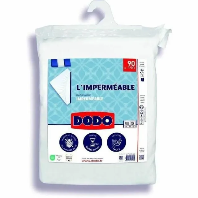 Dodo Waterdichte matrasbeschermer - 90x190 cm - katoen/polyester - anti -bedwantsen Wit