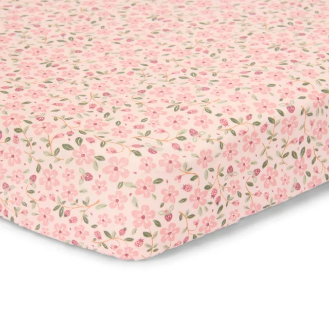 Little Dutch ledikant hoeslaken Fairy Floral roze/groen, foto 2
