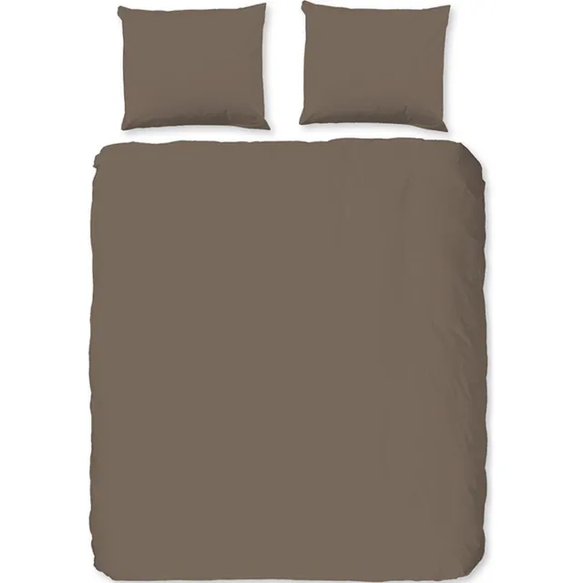 Zavelo Basic Uni Dekbedovertrek Taupe, foto 2