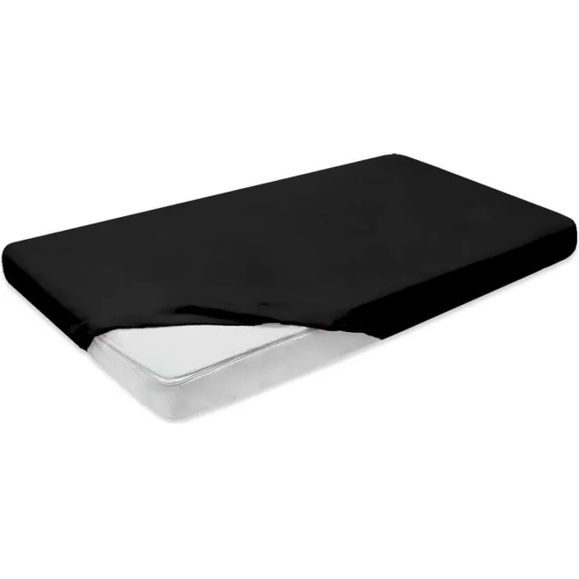 Darymex Katoenen Matrashoes met elastische band 90x200 Zwart