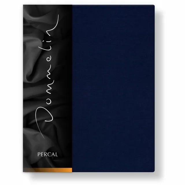 Dommelin Topper Hoeslaken Uni Percal 200TC 524 Navy 160x220/9