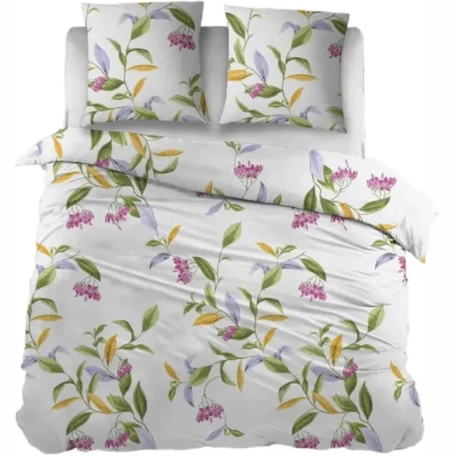 Sleepnight Dekbedovertrek Flanel Inge Multi - 140 x 200/220 cm + 1 kussensloop - [Multi,Geel,Groen,Roze]