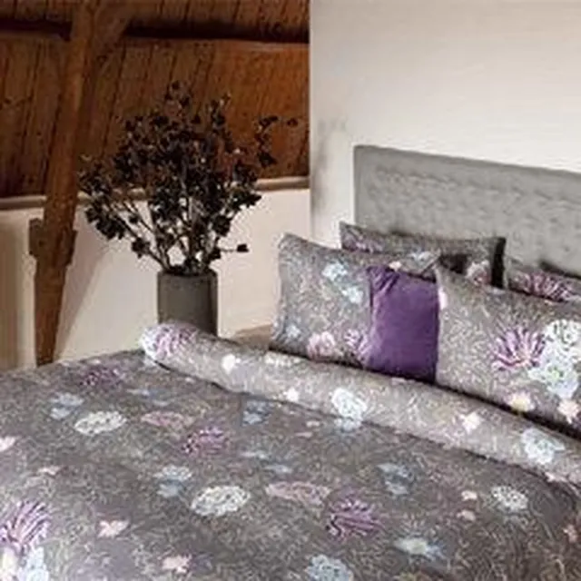 Refined HNL Refined Logan Dekbedovertrek - Flanel - Tweepersoons - 200x200/220 cm - Zijdegrijs
