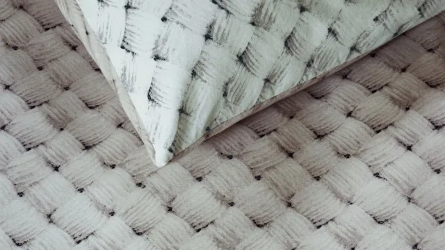 Riviera Maison Rivièra Maison Woven Wool dekbedovertrek - Tweepersoons - 200 x 200/220 cm - Naturel
