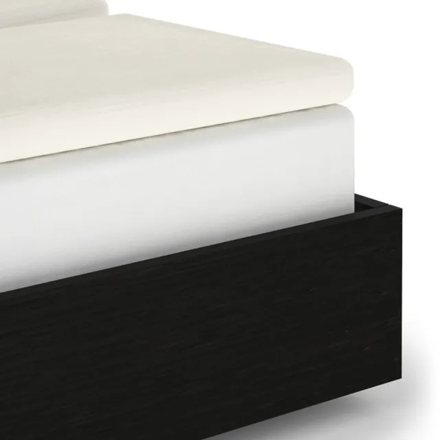 Heckettlane Splittopper Hoeslaken Elementi - 160x200 cm - 100% Katoen-Satijn - Off-White