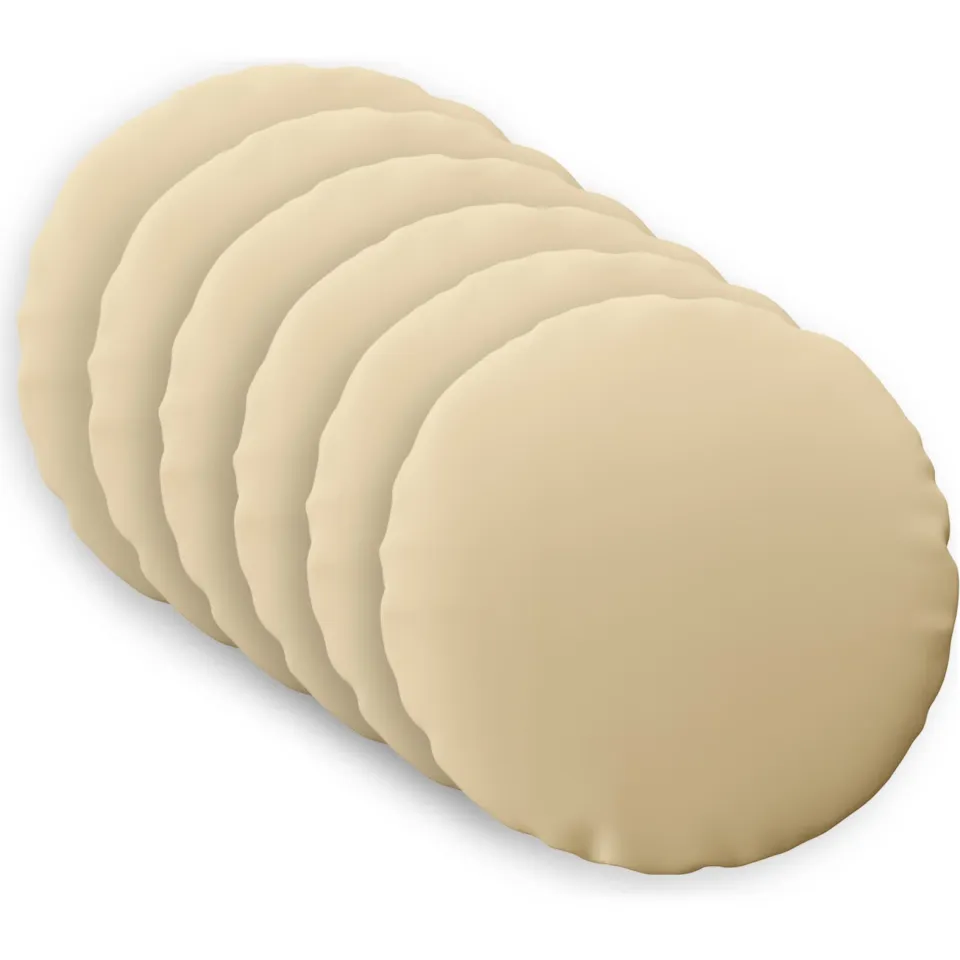 vidaXL Kussensloop 6 st HEERLEN Beige Dia. 50 cm Polyester