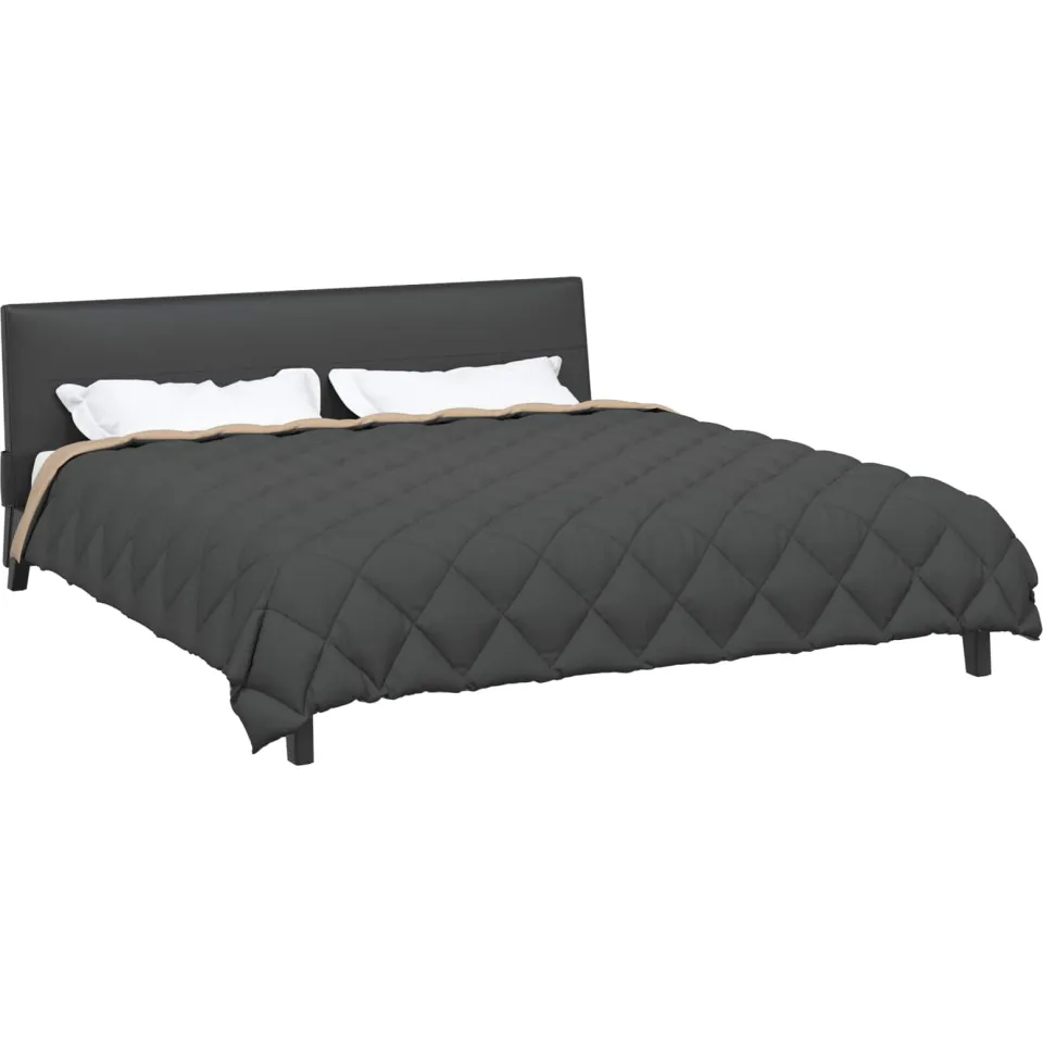 vidaXL Winter Dekbed 200 x 220 cm 450 gsm Microvezel anthraciet, foto 2