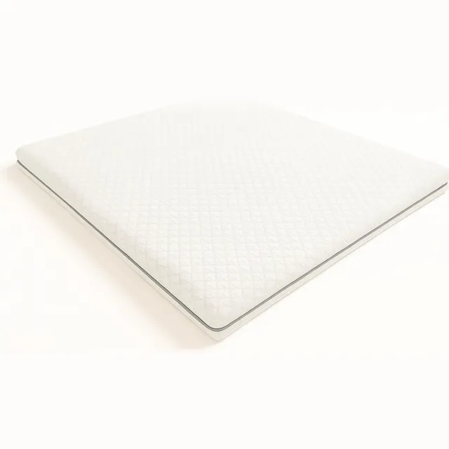 White Stone The White Stone Matrastopper 135x190 van Memory Foam met 9 Gedifferentieerde Zones | Hoogte 10 cm | Afneembare Hoes van Pure Hypoallergene Stof | Made in Italy Bianco