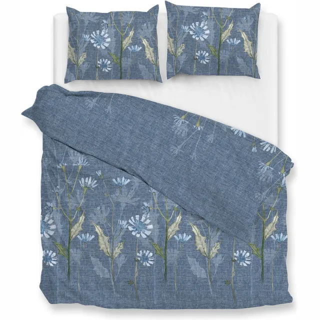 Zohome Cecilla Dekbedovertrek - 100% Katoen - Blauw