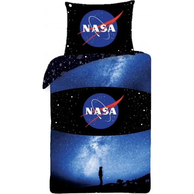 Nasa Dekbedovertrek Melkweg - Katoen Zwart
